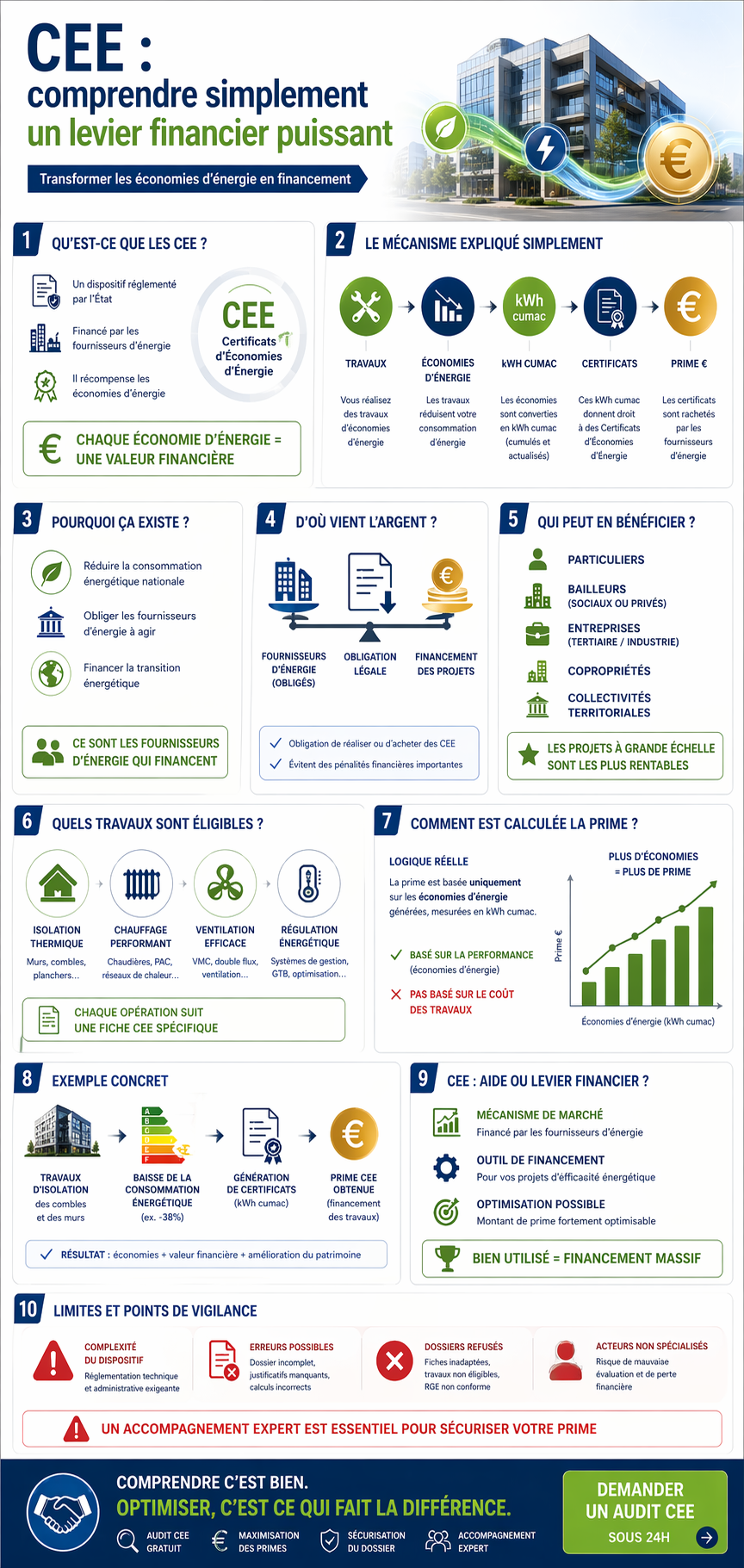 Infographie — Qu'est-ce que les CEE ? Mécanisme et définition des Certificats d'Économies d'Énergie
